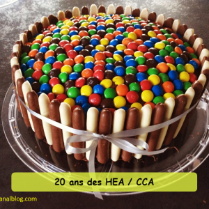 Un gâteau d'anniversaire pour la conférence HEA-CCA de la sf2m